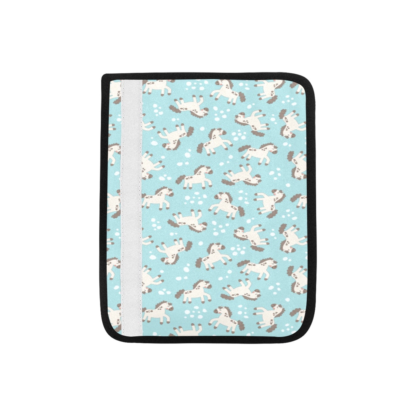 Horse Cute Print Design LKS306 Car Seat Belt Cover