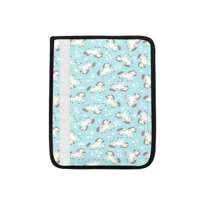 Horse Cute Print Design LKS306 Car Seat Belt Cover