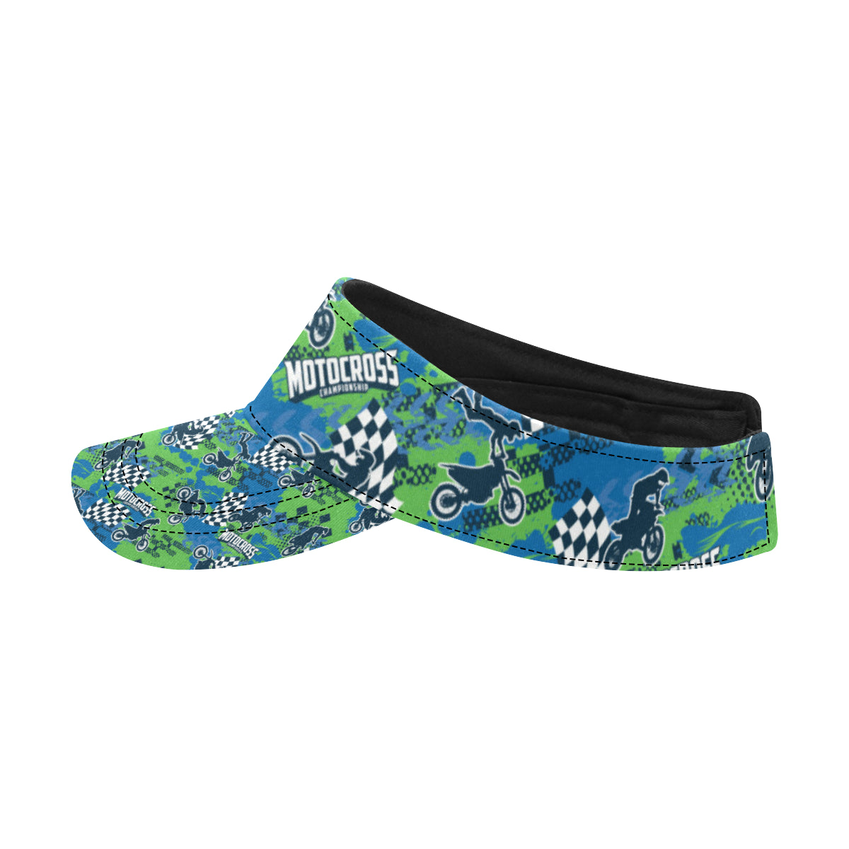 Motocross Pattern Print Design 04 Unisex Sun Visor