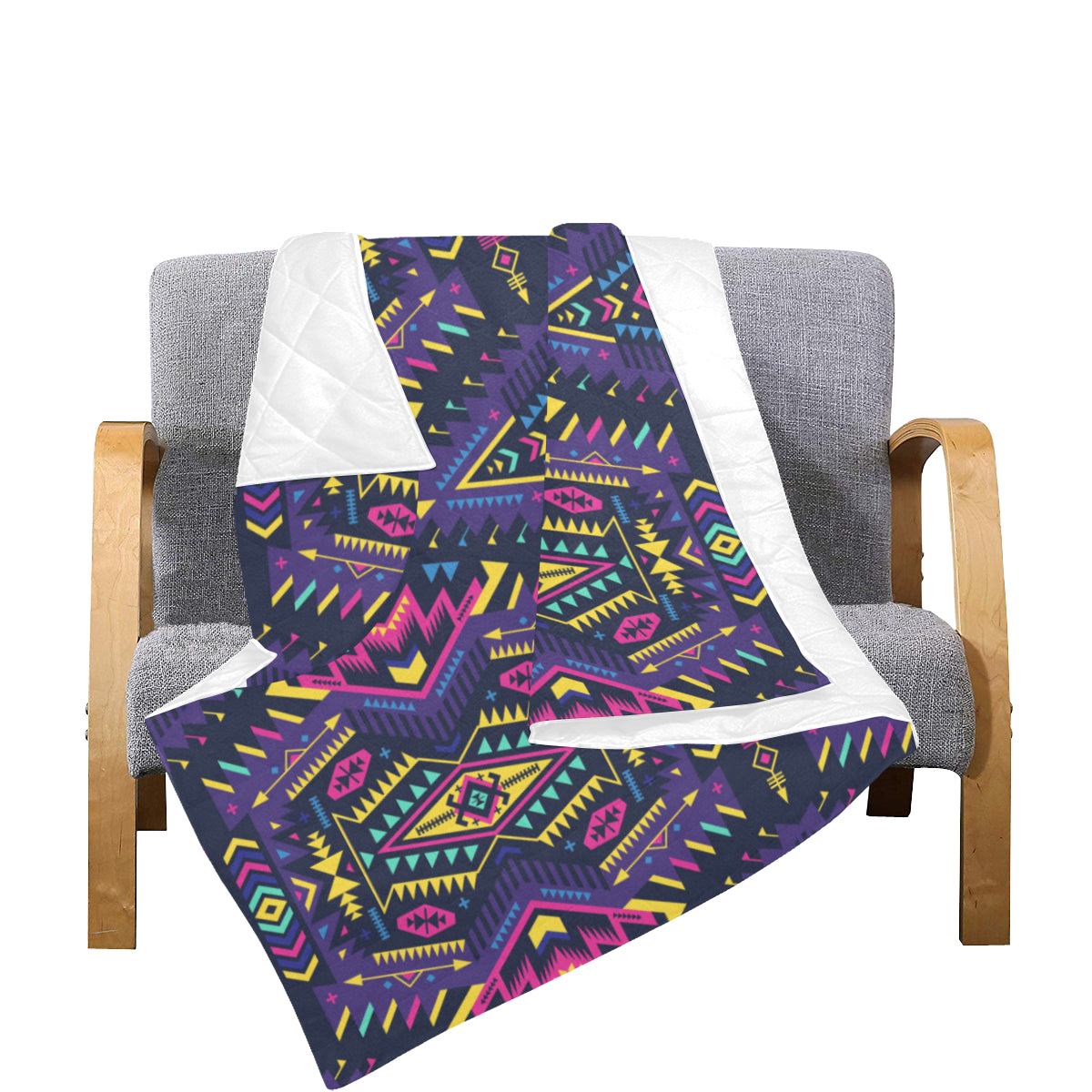 Aztec Pattern Print Design 07 Premium Quilt