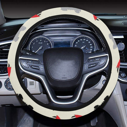 Scottish Terriers Print Design LKS3010 Steering Wheel Cover with Elastic Edge