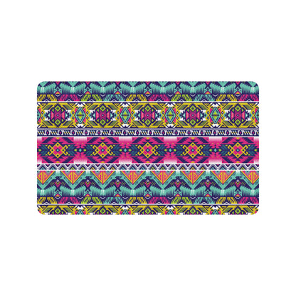 Indian Navajo Color Themed Design Print Rubber Doormat