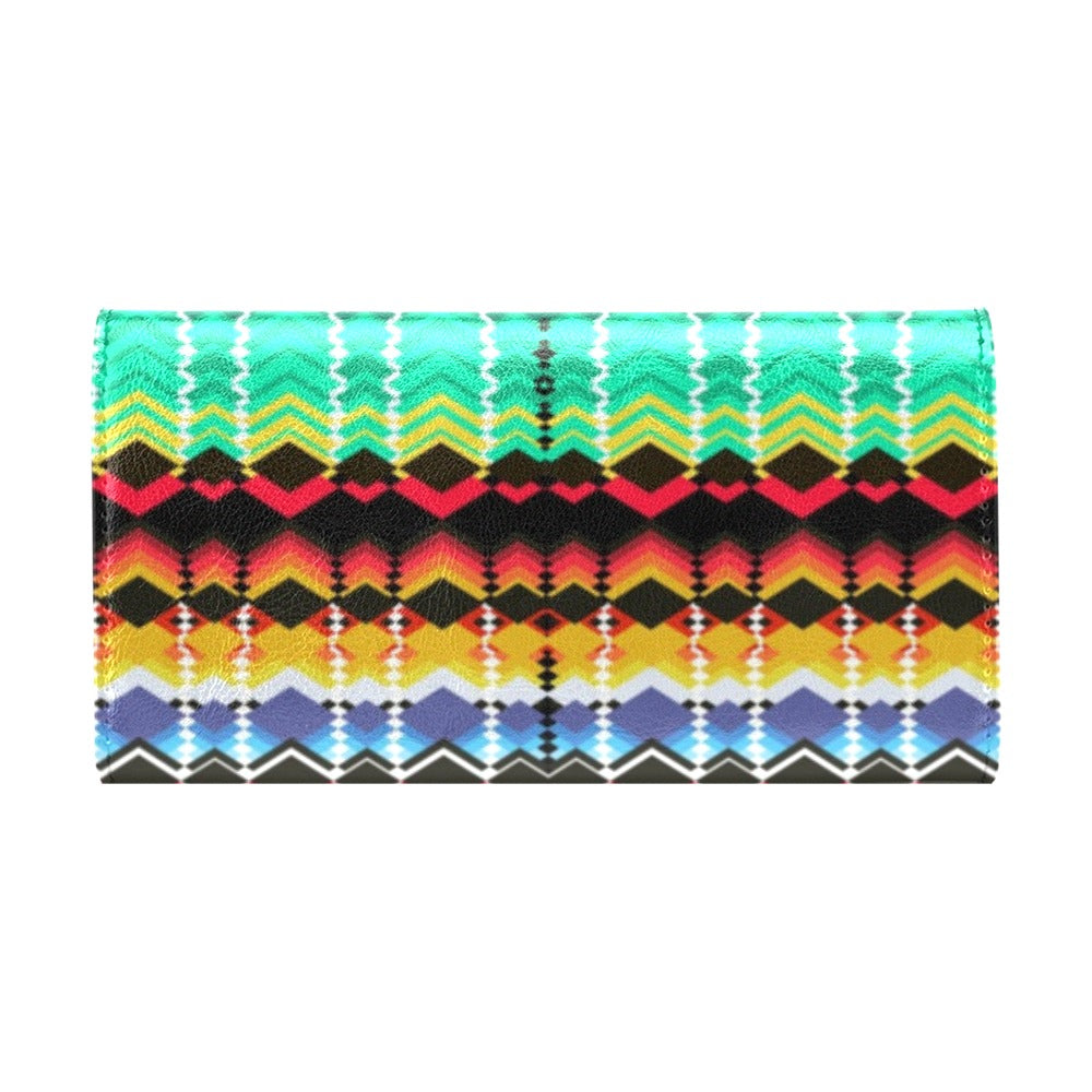 Serape Print Design LKS307 Women's Trifold Wallet