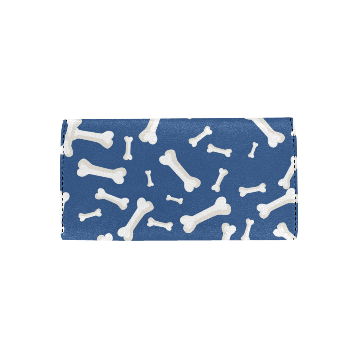 Dog Bone Pattern Print Design 03 Women's Trifold Wallet
