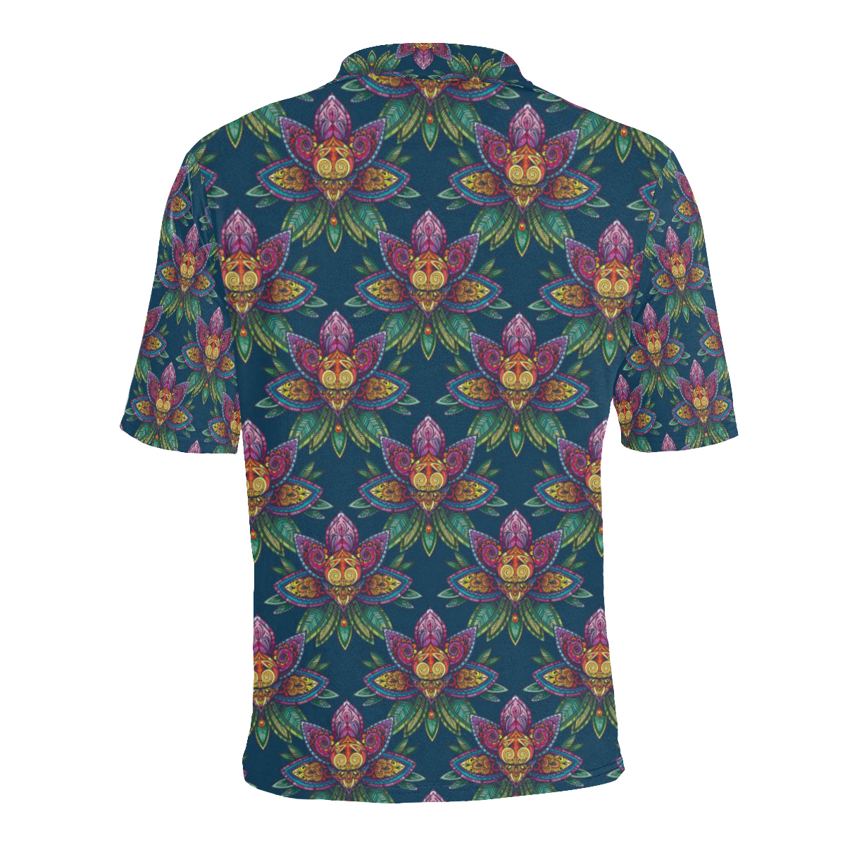 lotus Boho Pattern Print Design LO04 Men Polo Shirt