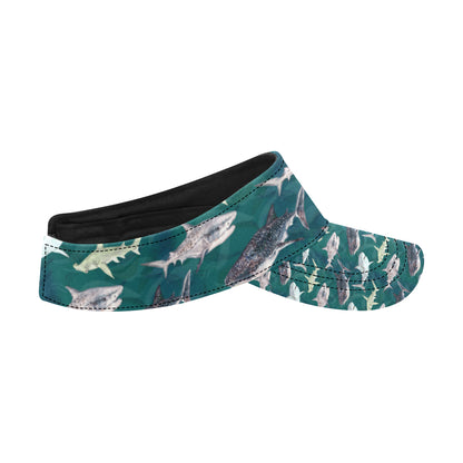Shark Style Print Unisex Sun Visor