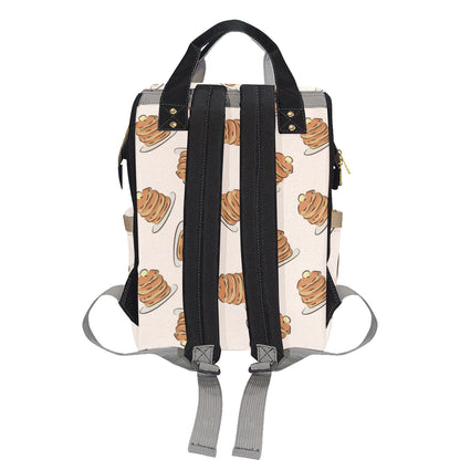 Pancake Pattern Print Design A01 Diaper Bag Backpack