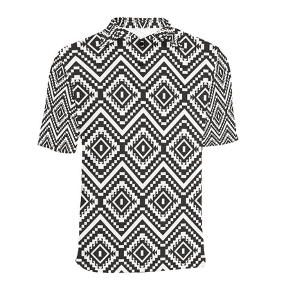 Tribal Pattern Print Design LKS303 Men Polo Shirt