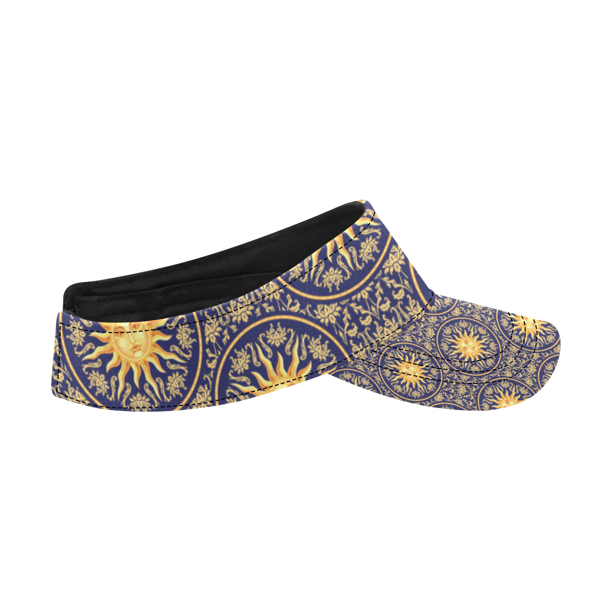 Celestial Gold Sun Face Unisex Sun Visor