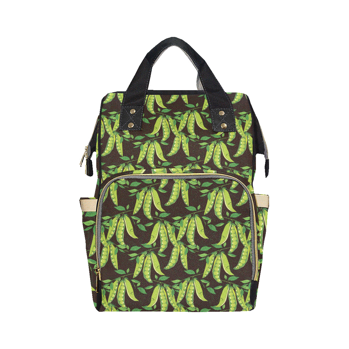 Peas Pattern Print Design A03 Diaper Bag Backpack