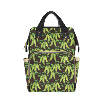 Peas Pattern Print Design A03 Diaper Bag Backpack
