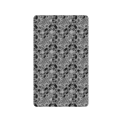 Skull Tattoo Design Print Rubber Doormat