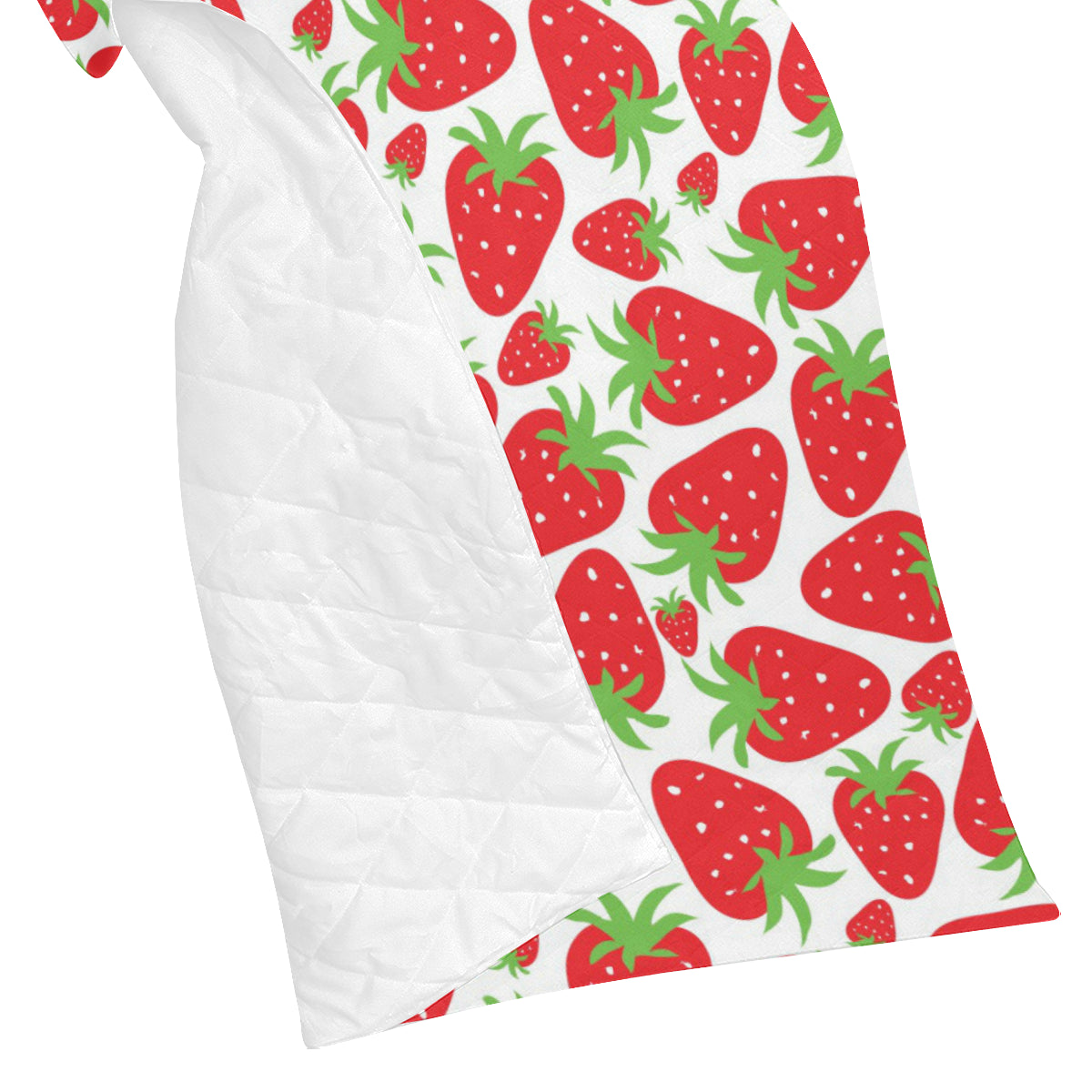 Strawberry Pattern Print Design SB01 Premium Quilt
