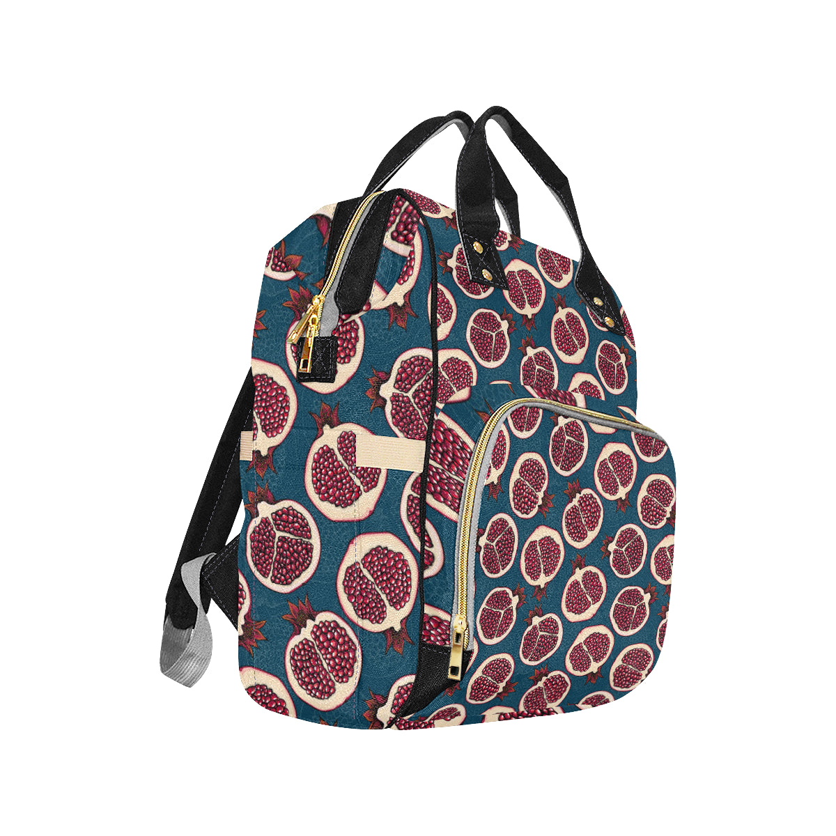 Pomegranate Pattern Print Design PG02 Diaper Bag Backpack