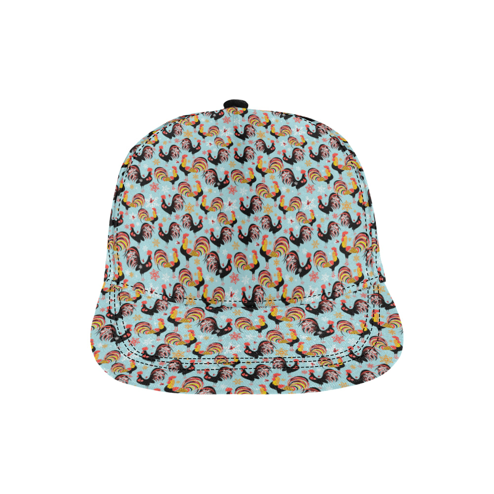 Rooster Themed Design Snapback Cap
