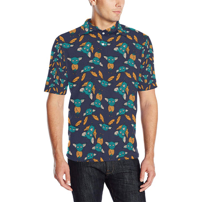 Bat Pattern Print Design 07 Men Polo Shirt