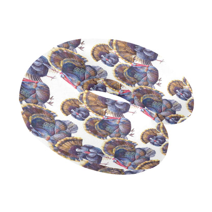 Turkey Pattern Print Design 01 U-Shaped Travel Neck Pillow