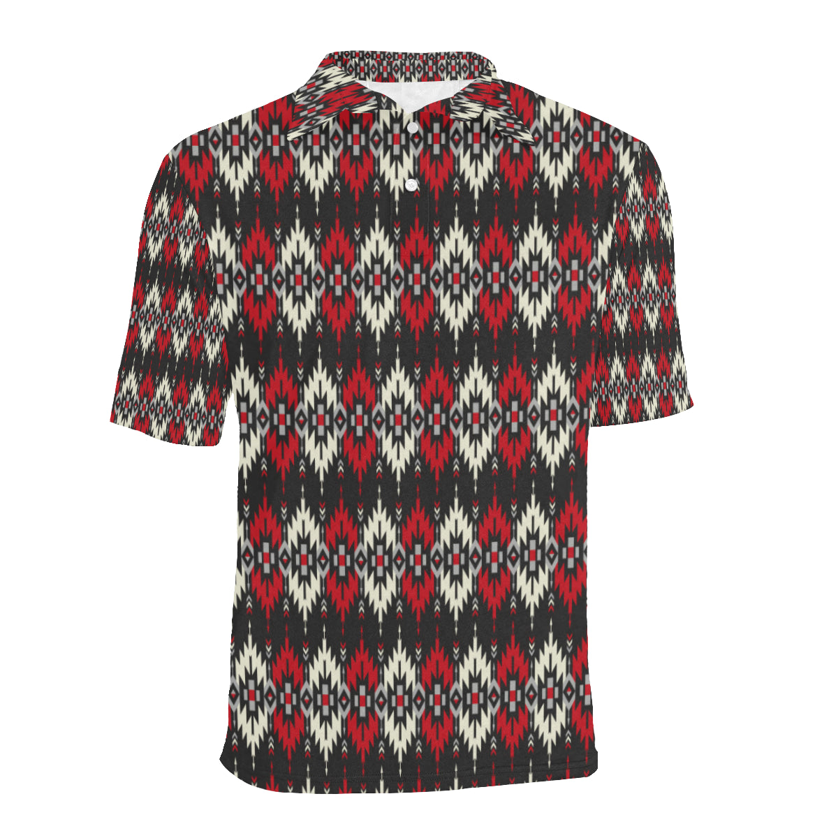 Southwestern Pattern Men Polo Shirt