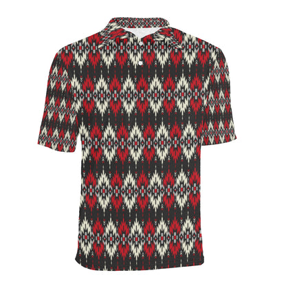 Southwestern Pattern Men Polo Shirt