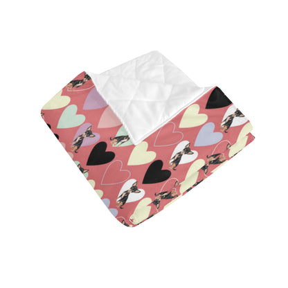 Chihuahua Pattern Print Design 01 Premium Quilt