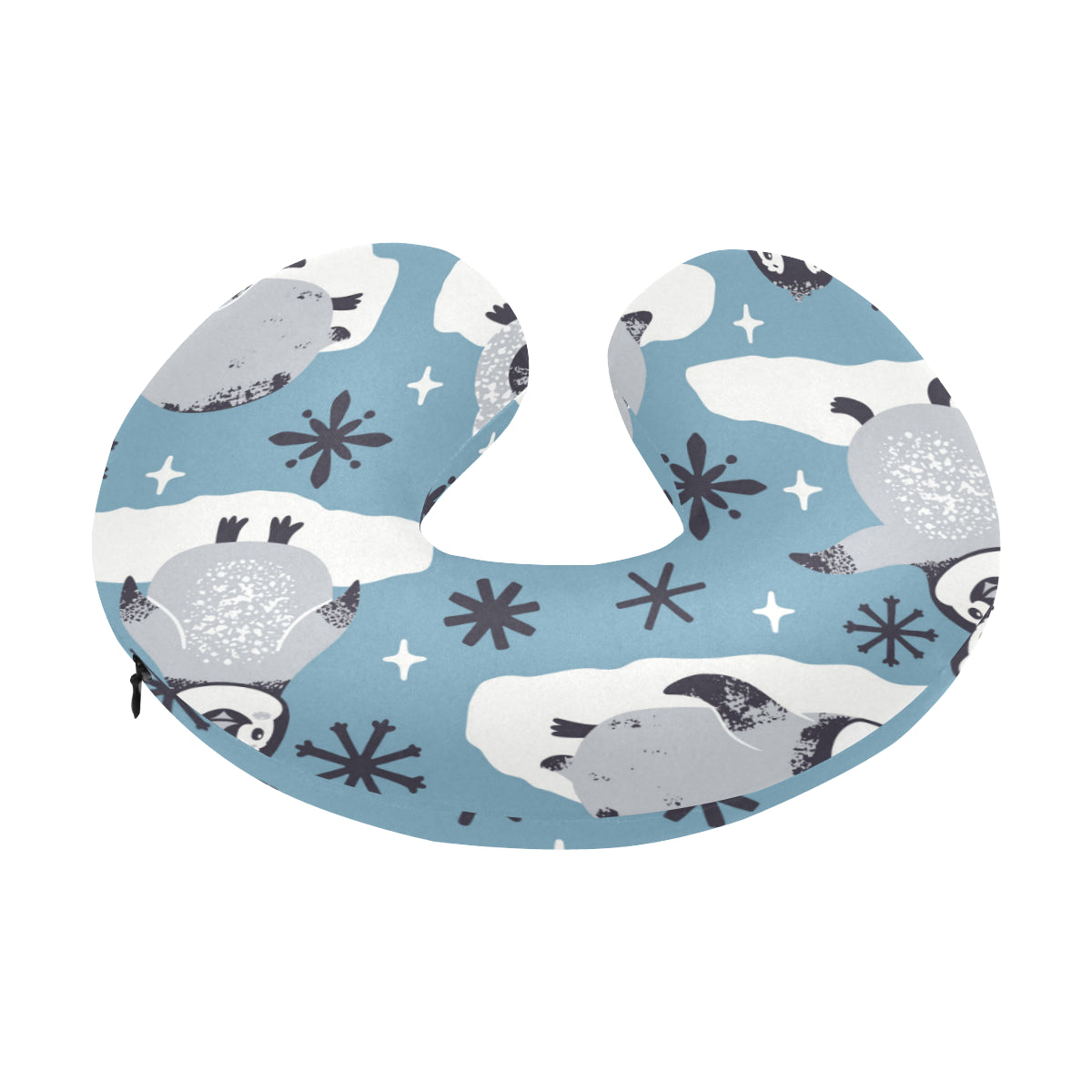 Penguin Pattern Print Design A05 U-Shaped Travel Neck Pillow