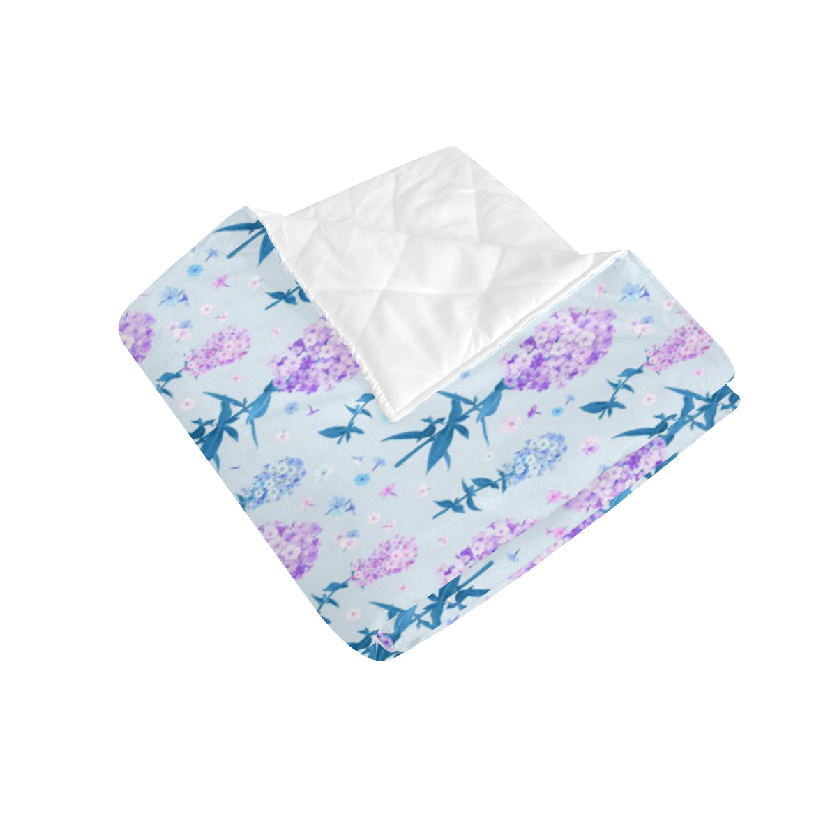 Lilac Pattern Print Design LI05 Premium Quilt