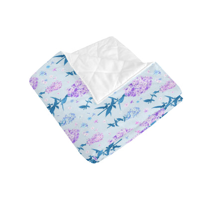Lilac Pattern Print Design LI05 Premium Quilt