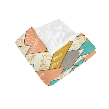 Mountain Pattern Print Design 02 Premium Quilt