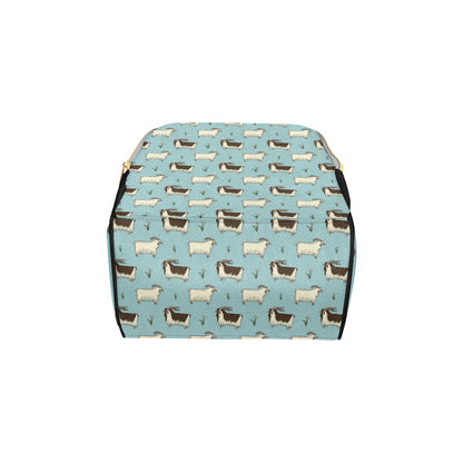 Goat Pattern Print Design 02 Diaper Bag Backpack