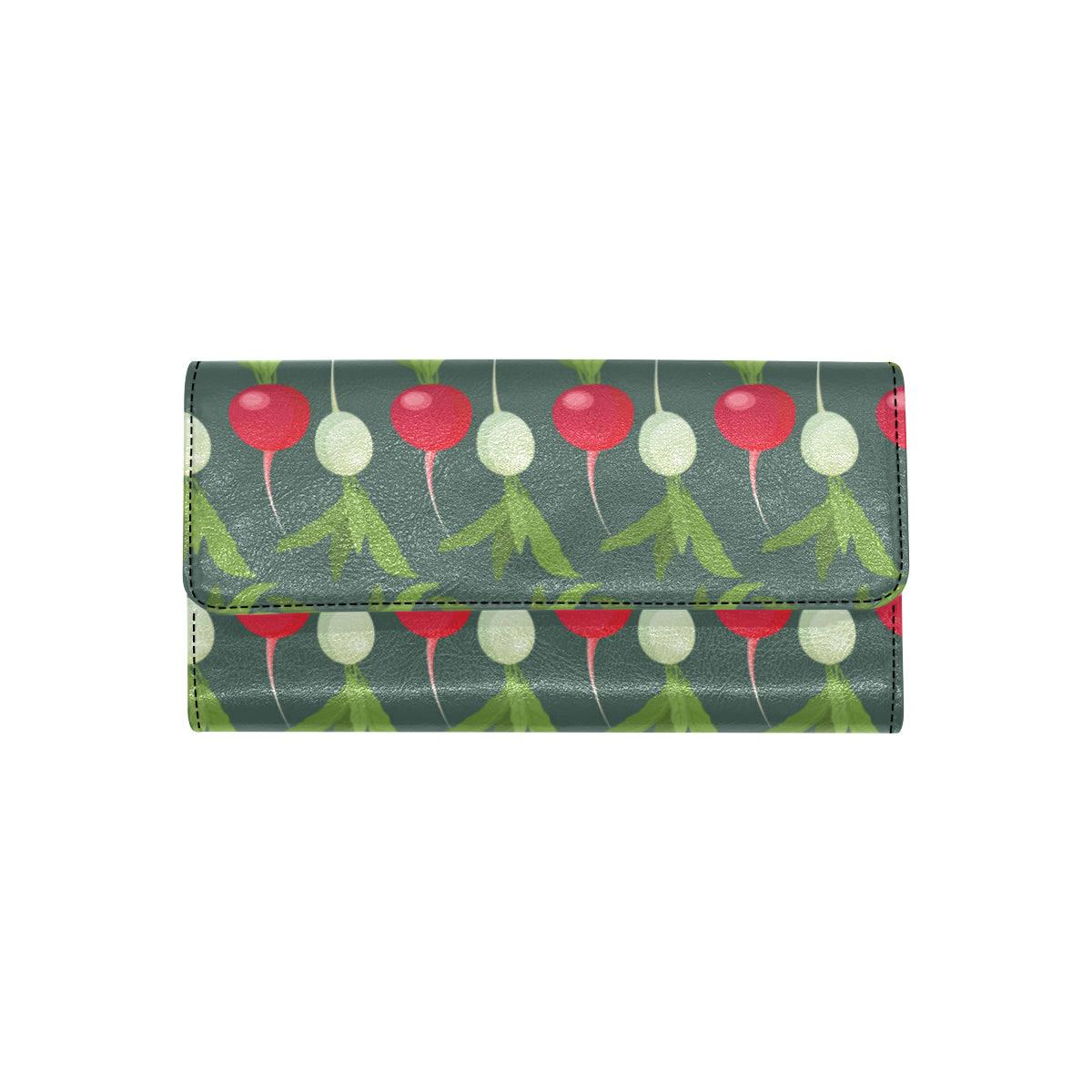 Radish Pattern Print Design A03 Women's Trifold Wallet