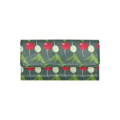 Radish Pattern Print Design A03 Women's Trifold Wallet