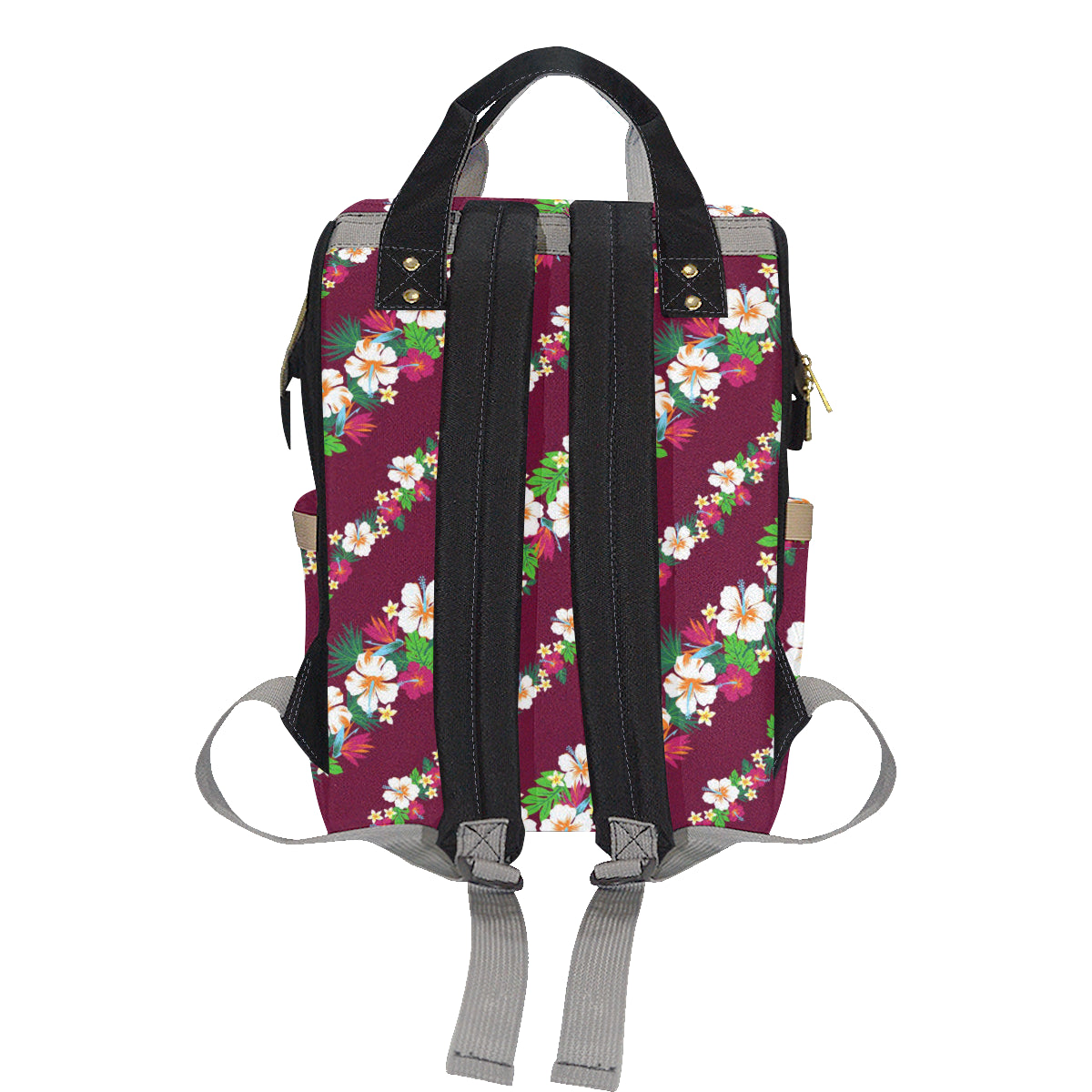 Hawaiian Themed Pattern Print Design H06 Diaper Bag Backpack