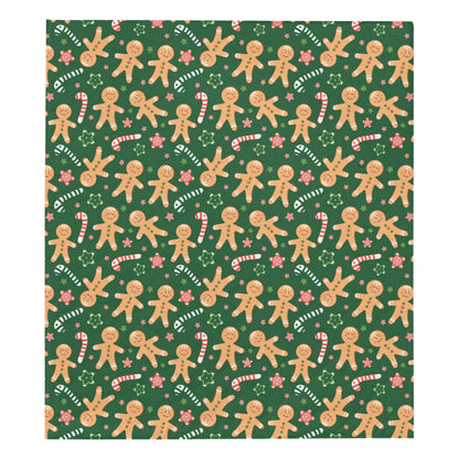 Gingerbread Pattern Print Design 04 Premium Quilt