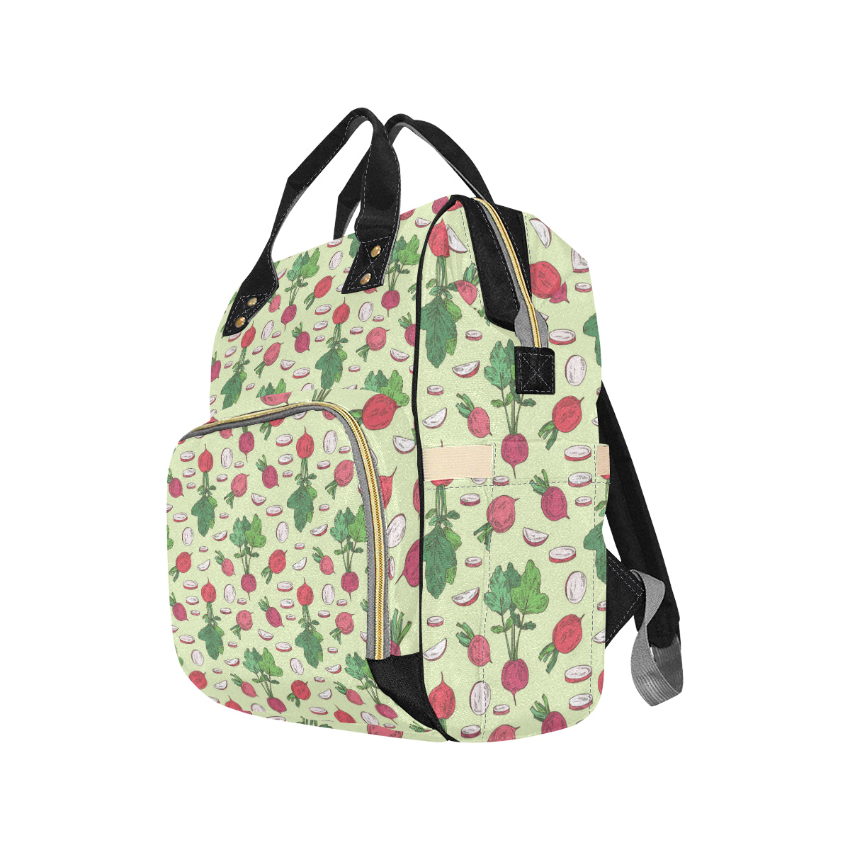 Radish Pattern Print Design A04 Diaper Bag Backpack