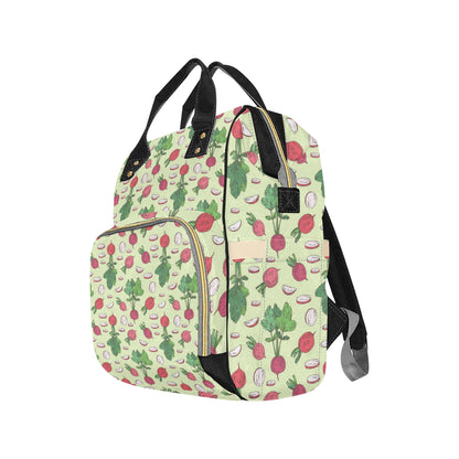 Radish Pattern Print Design A04 Diaper Bag Backpack