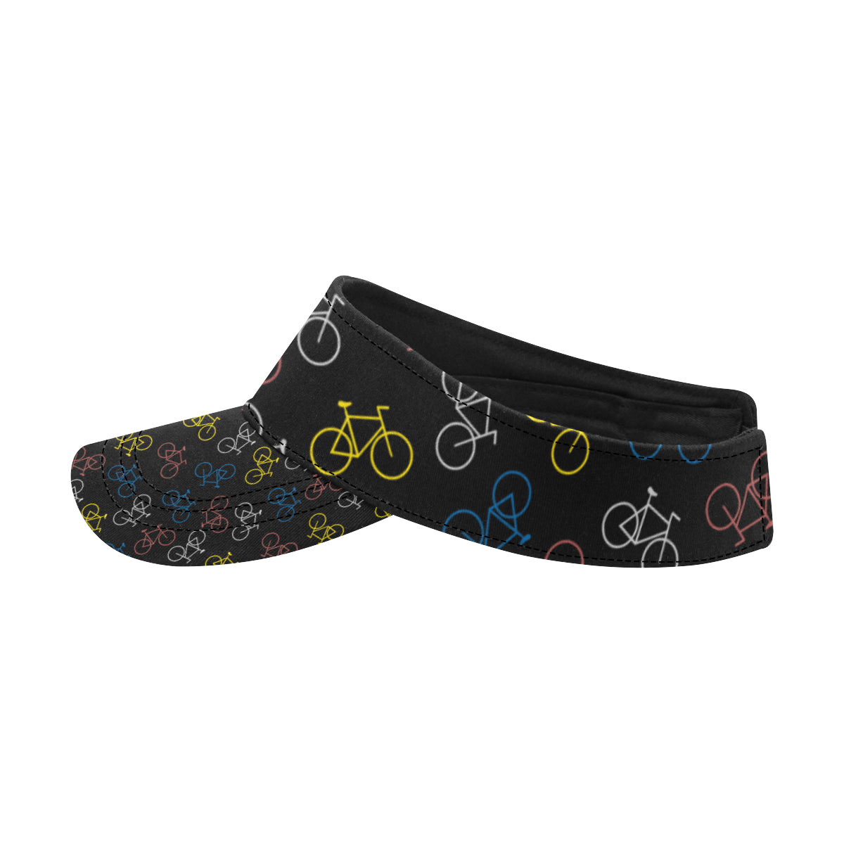 Bicycle Pattern Print Design 03 Unisex Sun Visor