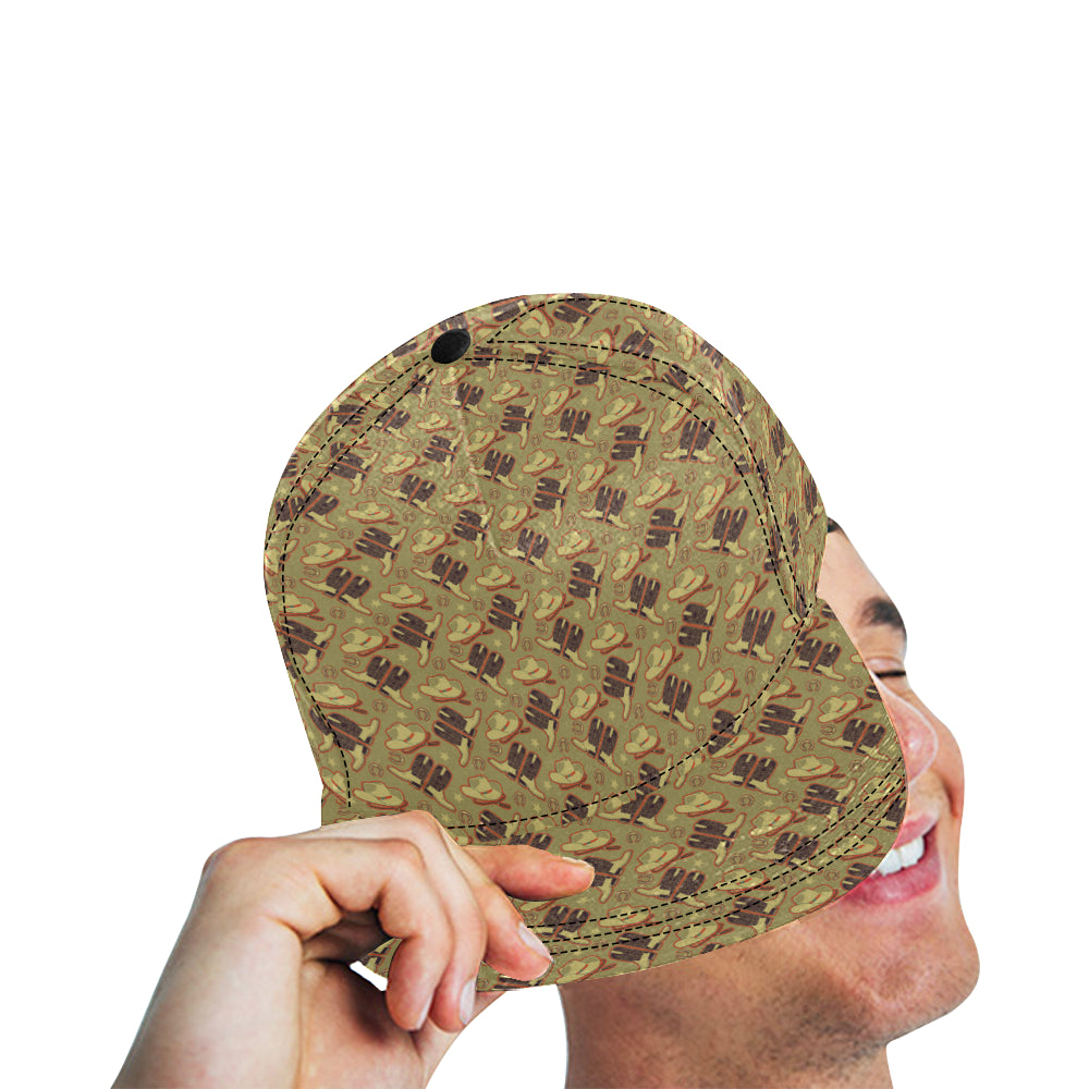 Western Cowboy Themed Snapback Cap