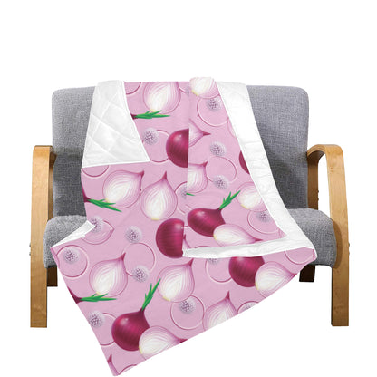 Onion Pattern Print Design A01 Premium Quilt