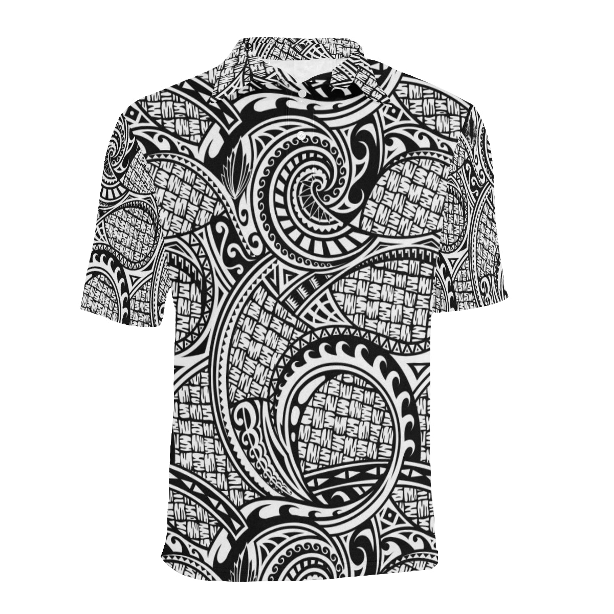 Polynesian Tribal Pattern Men Polo Shirt