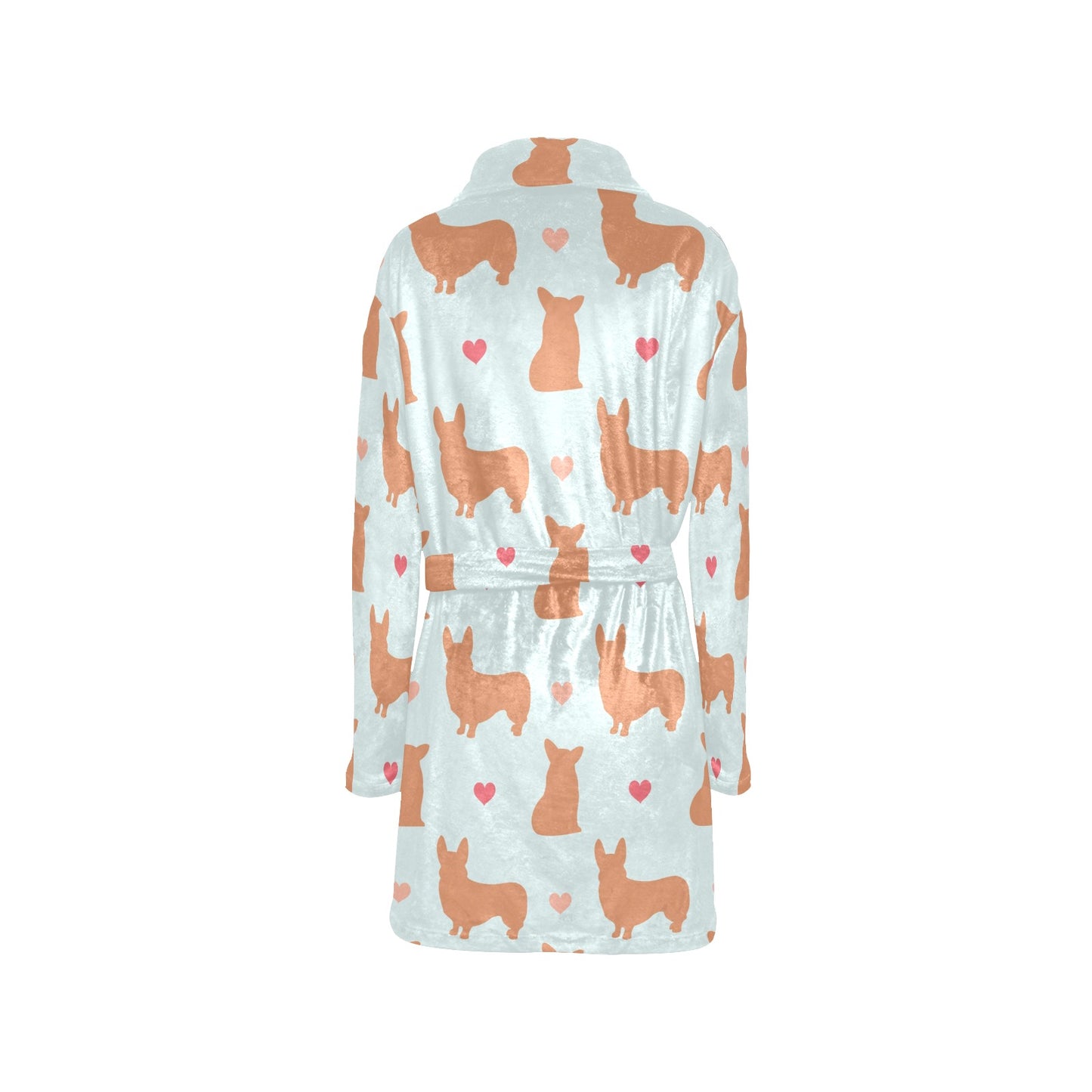 Pembroke Welsh Corgis Pattern Print Design A01 Women's Fleece Robe