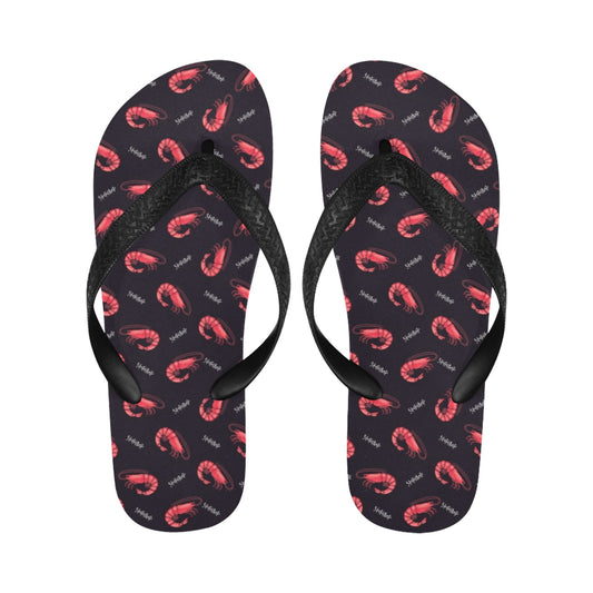 Shrimp Print Design LKS302 Flip Flops