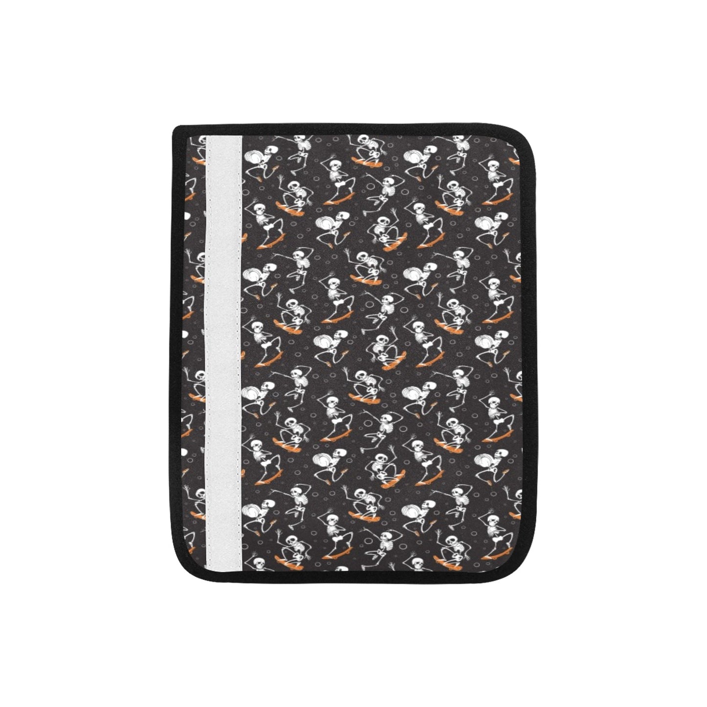 Skateboard With Skeleton Print Design LKS303 Car Seat Belt Cover