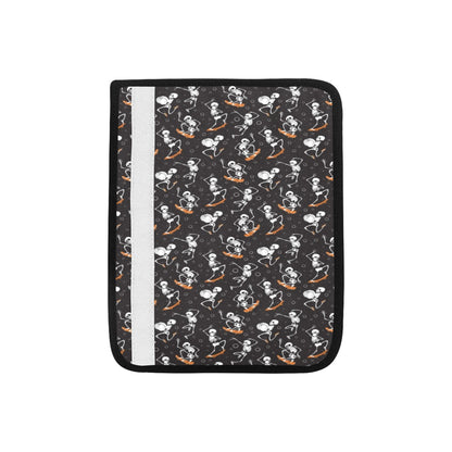 Skateboard With Skeleton Print Design LKS303 Car Seat Belt Cover