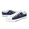 Sailboat Print Design LKS305 Women's White Low Top Shoes