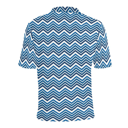 Chevron Print Design LKS403 Men Polo Shirt