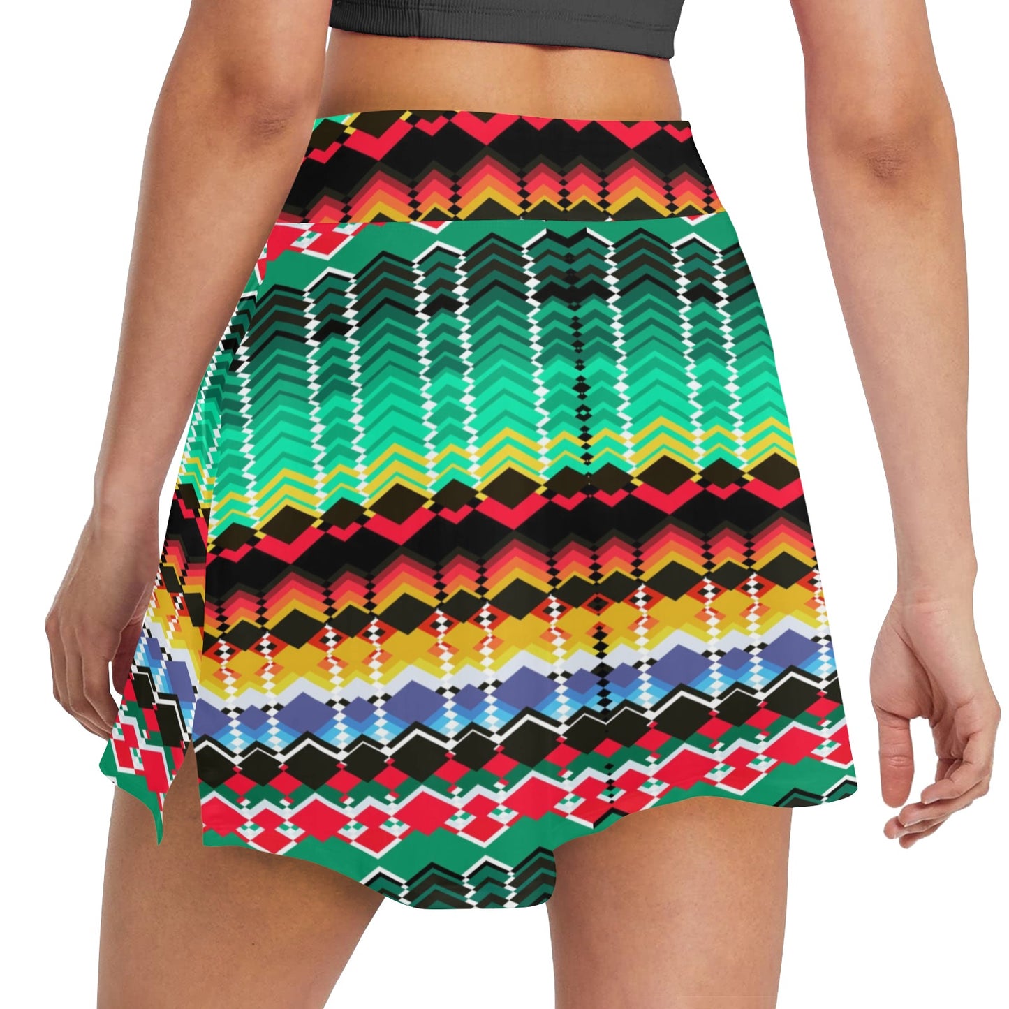 Serape Print Design LKS307 17" Golf & Pickleball Skort with Pockets