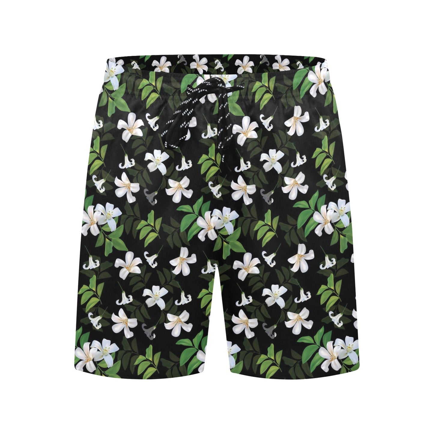 Sampaguita Print Design LKS301 Men's Swim Trunks Beach Shorts