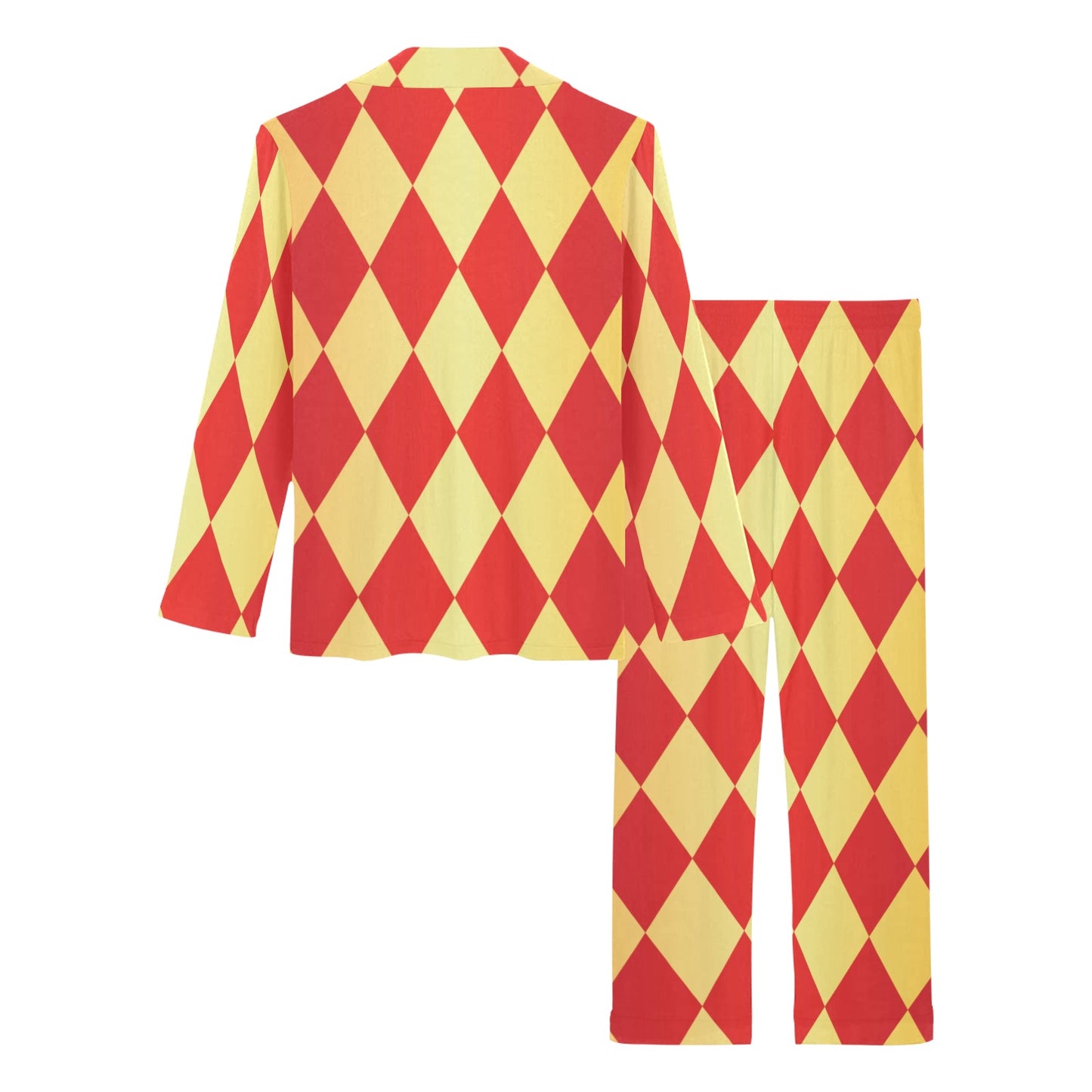 Harlequin Pattern Print Design 03 Women's Long Pajama Set