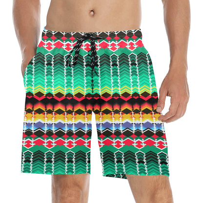 Serape Print Design LKS307 Men's Swim Trunks Beach Shorts