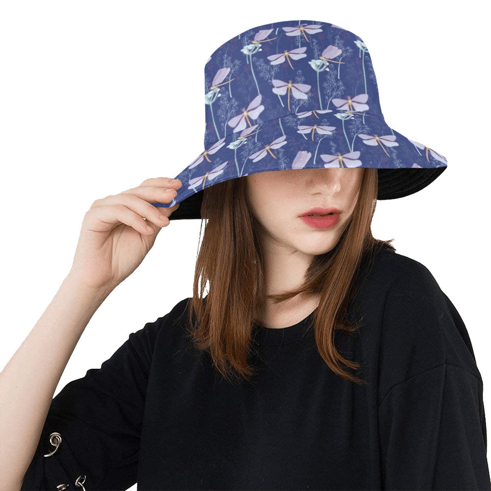 Dragonfly Print Design LKS401 Unisex Bucket Hat